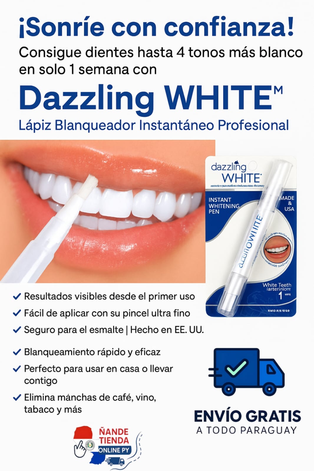 ✨ Dazzling WHITE™  Lápiz Blanqueador Instantáneo Profesional